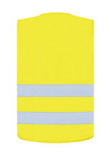 Korntex Warnweste - neon - Starke Schule Odelzhausen - Logo schwarz