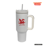 CT Edelstahl-Thermobecher - 1100ml - StanleyCup - Mannheim Feudenheim Gymnasium - Logo Schriftzug/Drache