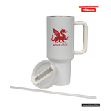 CT Edelstahl-Thermobecher - 1100ml - StanleyCup - Mannheim Feudenheim Gymnasium - Logo Schriftzug/Drache