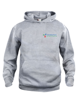 Clique BASIC Hoody - Kinder - grau - beidseitig bedruckt - Grundschule Steppach
