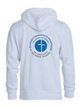 BASIC Hoody - Kinder - weiß - Druck beidseitig - St. Bonaventura Fachakademie