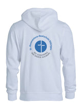 BASIC Hoody - Kinder - weiß - Druck beidseitig - St. Bonaventura Realschule