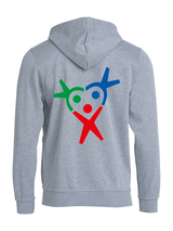 Clique BASIC Hoody - Kinder - grau - beidseitig bedruckt - Grundschule Steppach
