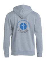 BASIC Hoody - Kinder - melange - Druck beidseitig - St. Bonaventura Fachoberschule