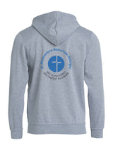 BASIC Hoody - Kinder - melange - Druck beidseitig - St. Bonaventura Realschule