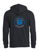 BASIC Hoody - Kinder - schwarz - Druck beidseitig - St. Bonaventura Fachakademie