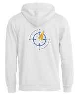 BASIC Hoody - Kinder - weiß - Druck beidseitig - Nord Gymnasium Potsdam
