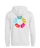 BASIC Hoody - Kinder - weiß - Druck beidseitig - BUNT - Mittelschule Metten