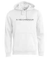 BASIC Hoody - Kinder - weiß - Druck beidseitig - Nord Gymnasium Potsdam