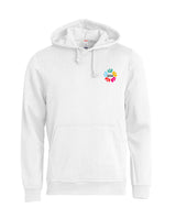 BASIC Hoody - Kinder - weiß - Druck beidseitig - BUNT - Mittelschule Metten