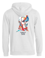 BASIC Hoody - Unisex - weiß - Druck beidseitig  - Illustration - Humboldtschule Leipzig