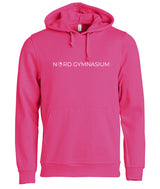 BASIC Hoody - Kinder - bright cerise - Druck beidseitig - Nord Gymnasium Potsdam