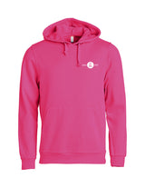 BASIC Hoody - Unisex - bright cerise - Druck beidseitig - St. Ursula Realschule Dorsten