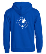 BASIC Hoody - Kinder - royalblau - Druck beidseitig - Nord Gymnasium Potsdam