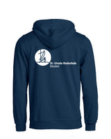 BASIC Hoody - Kinder - dark navy - Druck beidseitig - St. Ursula Realschule Dorsten