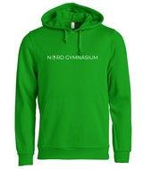 BASIC Hoody - Unisex - Apfelgrün - Druck beidseitig -  Nord Gymnasium Potsdam