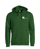 BASIC Hoody - Unisex - bottle green - Druck beidseitig - Koordinaten- St. Ursula Realschule Dorsten