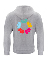 BASIC Hoody - Kinder - melange - Druck beidseitig - BUNT - Mittelschule Metten