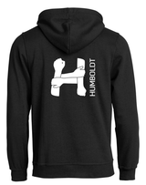 BASIC Hoody - Unisex - schwarz - Druck beidseitig  -  Humboldtschule Leipzig