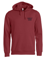 BASIC Hoody - Unisex - burgundy - Druck beidseitig  -  Humboldtschule Leipzig