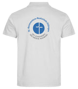Clique BASIC Polo - Herren - weiß - Druck beidseitig - St. Bonaventura Realschule