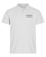 Clique BASIC Polo - Herren - weiß - Druck beidseitig - Nord Gymnasium Potsdam