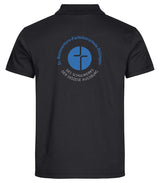 Clique BASIC Polo - Herren - schwarz - Druck beidseitig - St. Bonaventura Fachoberschule