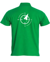 Clique BASIC Polo - Herren - apfelgrün - Druck beidseitig - Nord Gymnasium Potsdam