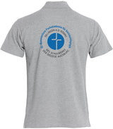 Clique BASIC Polo - Herren - melange - Druck beidseitig - St. Bonaventura Fachakademie