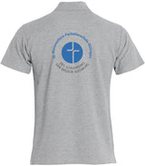 Clique BASIC Polo - Herren - melange - Druck beidseitig - St. Bonaventura Fachoberschule