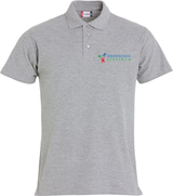 Clique BASIC Polo - Herren - grau - beidseitig bedruckt - Grundschule Steppach