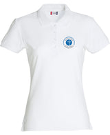 Clique BASIC Polo - Damen - weiß - Druck beidseitig - St. Bonaventura Fachakademie
