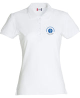 Clique BASIC Polo - Damen - weiß - Druck beidseitig - St. Bonaventura Fachoberschule