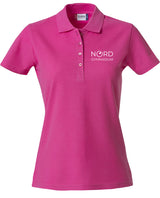 Clique BASIC Polo - Damen - bright cerise - Druck beidseitig - Nord Gymnasium Potsdam