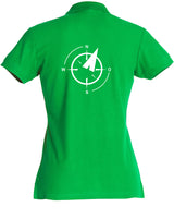 Clique BASIC Polo - Damen - apfelgrün - Druck beidseitig - Nord Gymnasium Potsdam