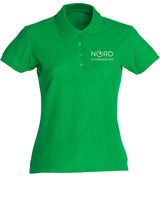 Clique BASIC Polo - Damen - apfelgrün - Druck beidseitig - Nord Gymnasium Potsdam