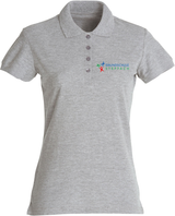 Clique BASIC Polo - Damen - grau - beidseitig bedruckt - Grundschule Steppach