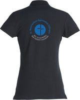 Clique BASIC Polo - Damen - schwarz - Druck beidseitig - St. Bonaventura Dillingen