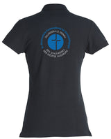 Clique BASIC Polo - Damen - schwarz - Druck beidseitig - St. Bonaventura Fachakademie