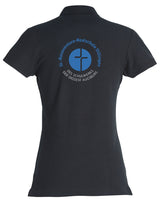 Clique BASIC Polo - Damen - schwarz - Druck beidseitig - St. Bonaventura Realschule