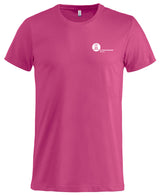 Clique Basic - T - Herren - bright cerise - beidseitig bedruckt -  Koordinaten - St. Ursula Realschule Dorsten