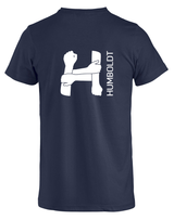 Clique Basic - T - Herren - dark navy - beidseitig bedruckt - Humboldtschule Leipzig