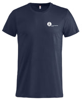 Clique Basic - T - Herren - dark navy - beidseitig bedruckt -  Koordinaten - St. Ursula Realschule Dorsten