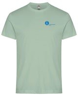 Clique Basic - T - Herren - sage green - beidseitig bedruckt -  Koordinaten - St. Ursula Realschule Dorsten