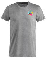 Clique Basic - T - Herren - melange - beidseitig bedruckt - Mittelschule Metten