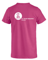 Clique Basic - T - Herren - bright cerise - beidseitig bedruckt - St. Ursula Realschule Dorsten