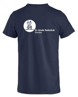 Clique Basic - T - Herren - dark navy - beidseitig bedruckt - St. Ursula Realschule Dorsten