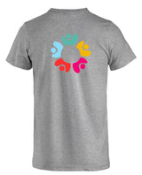 Clique Basic - T - Herren - melange - beidseitig bedruckt - Mittelschule Metten
