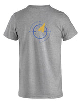 Clique Basic - T - Herren - grau melange - beidseitig bedruckt - Nord Gymnasium Potsdam