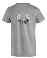 Clique Basic - T - Herren - melange - beidseitig bedruckt - SW - Mittelschule Metten